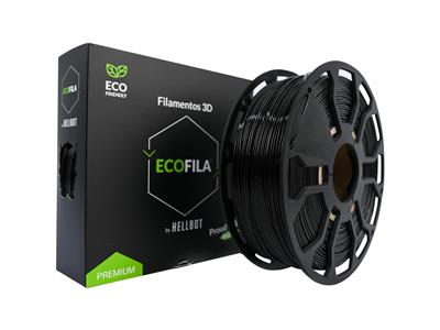 Filamento Hellbot ECOFILA PLA Negro 1,75mm 1kg