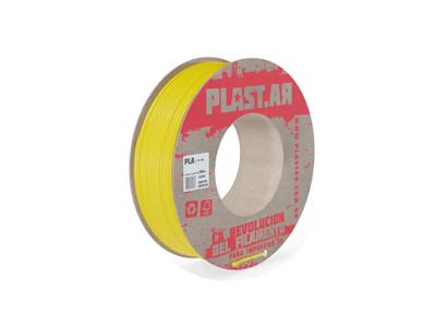 Filamento Plast.Ar PLA amarillo 1,75mm 750g