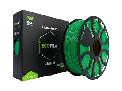Filamento Hellbot ECOFILA PLA Verde 1,75mm 1kg